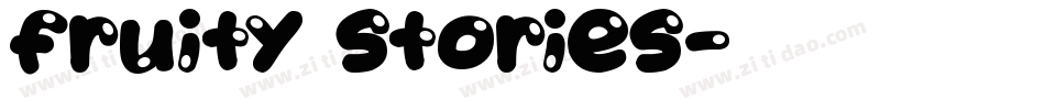 Fruity Stories字体转换